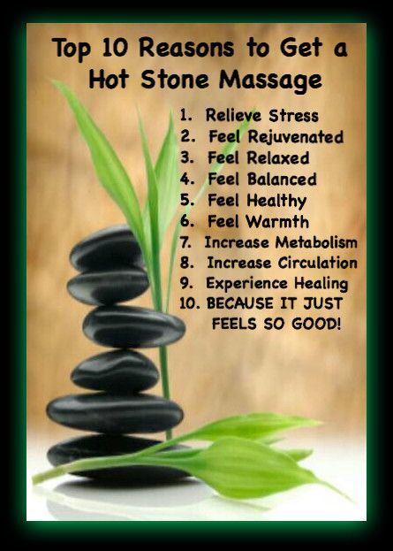 Benefits of a Hot Stone Massage